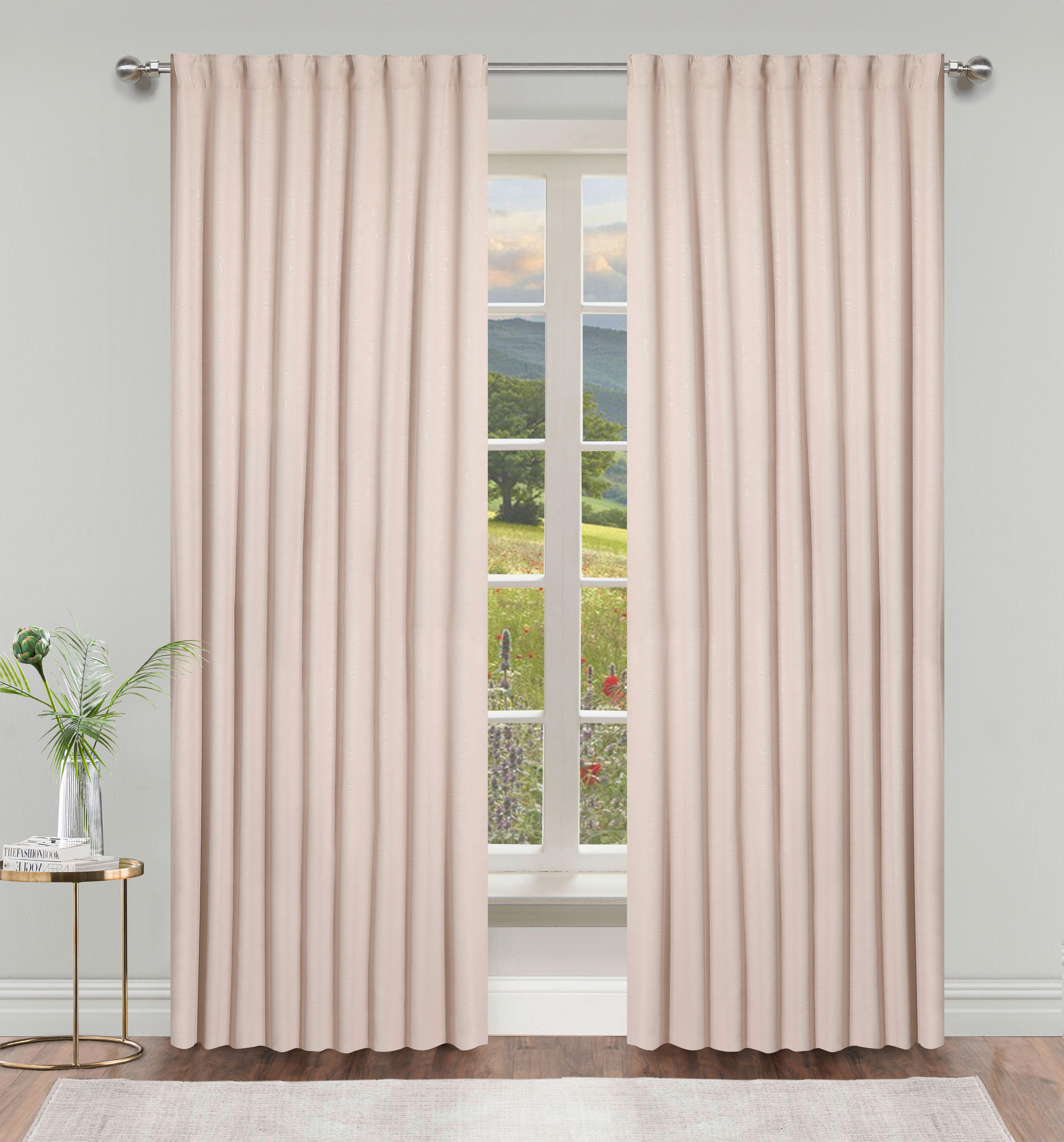 Verdunkelungsvorhang Vera - Beige, ROMANTIK / LANDHAUS, Textil (140/245cm) - James Wood