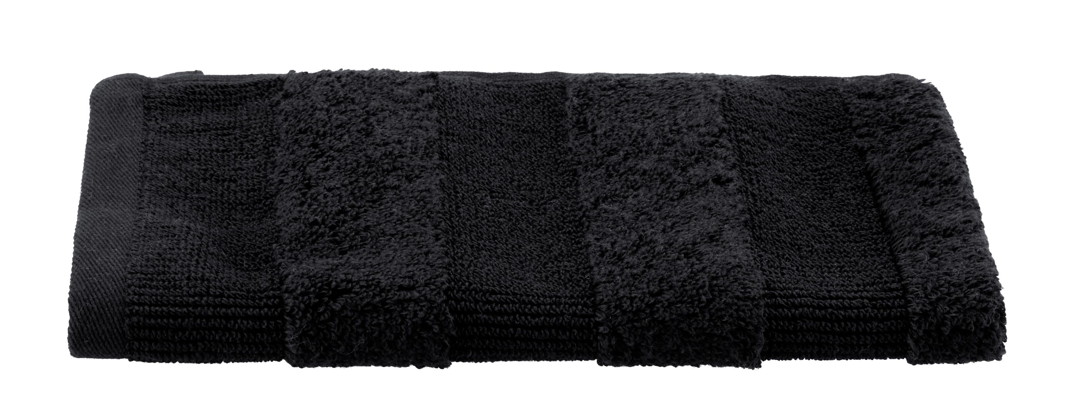 Ručník Pro Hosty Chris, 30/50cm, Černá - černá, textil (30/50cm) - Premium Living
