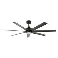 Deckenventilator Lucci Air Schwarz 7 Flügel, Led-Leuchte - Schwarz, Design, Kunststoff/Metall (142/27cm)