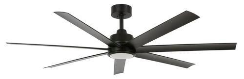 Deckenventilator Lucci Air Schwarz 7 Flügel, Led-Leuchte