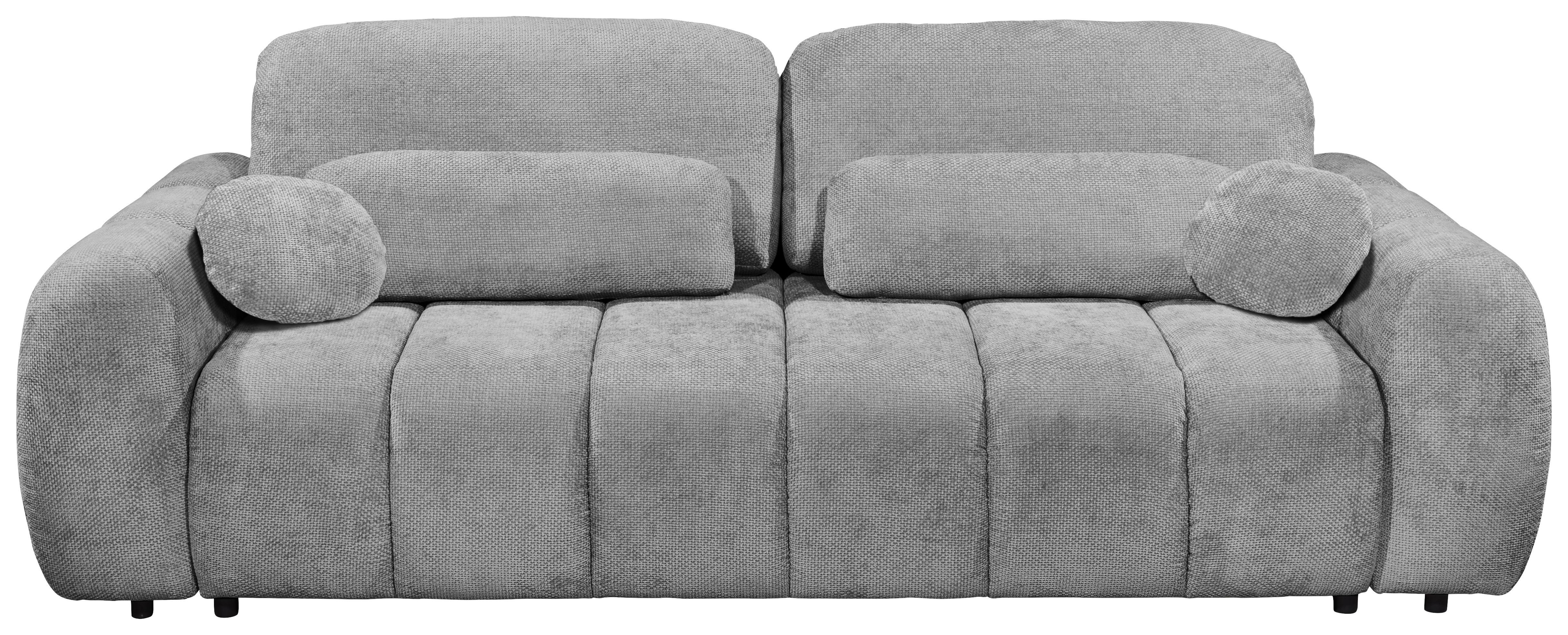 Schlafsofa Bubble Grau B: 256 Cm - Schwarz/Grau, Design, Textil (256/76/112cm) - MID.YOU