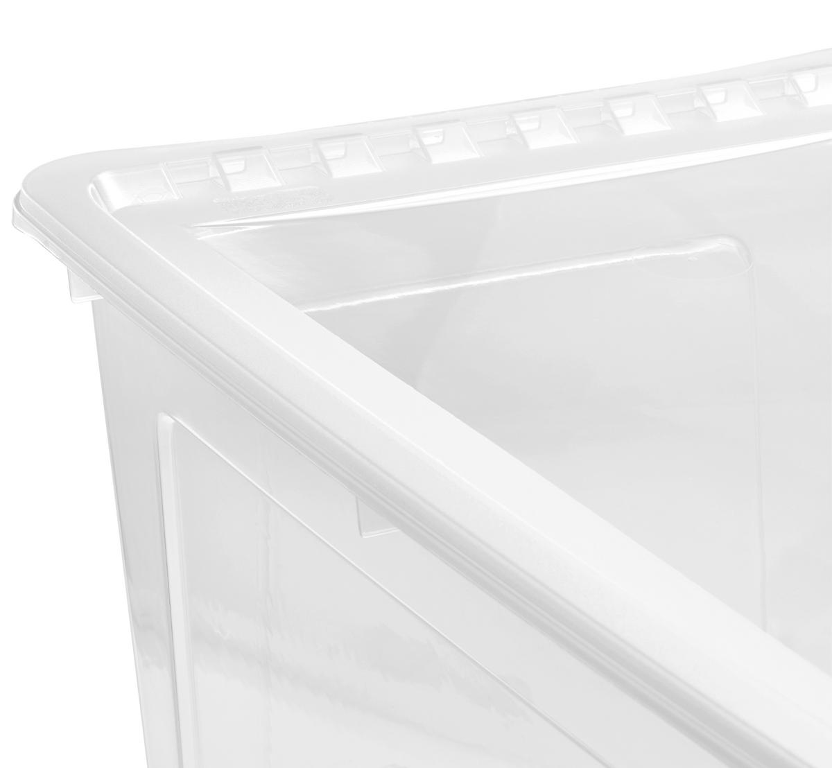 Aufbewahrungsbox Bea M. Deckel Kunststoff 59x39x35 Cm - Transparent, KONVENTIONELL, Kunststoff (59/39/35cm) - Homezone