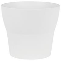 Übertopf Da Vinci Steingut In- & Outdoor Ø 15 cm - Schlammfarben/Weiß, KONVENTIONELL, Keramik (15/12cm) - Ondega