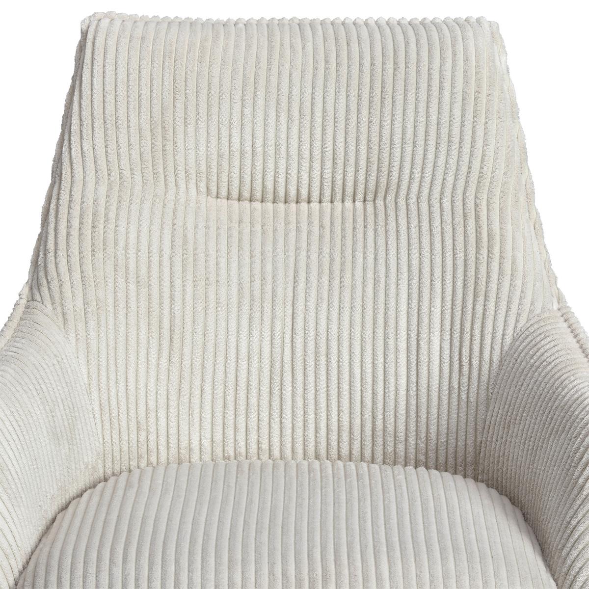 Armlehnstuhl Yuki - Beige/Schwarz, LIFESTYLE, Textil/Metall (61/87/65cm) - MID.YOU