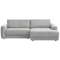 Ecksofa Bourbon - Schwarz/Grau, MODERN, Textil (250/176cm) - Trendmanufaktur