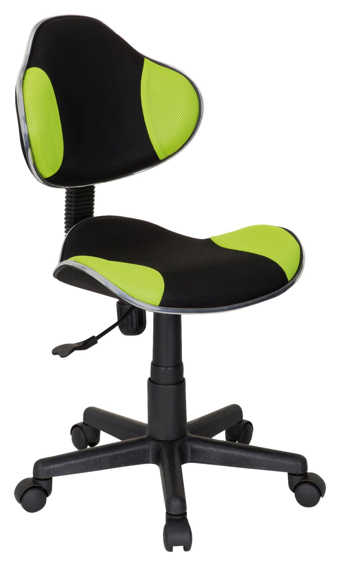 Jugenddrehstuhl Kiddy Gti 2 Grün/Schwarz - Schwarz/Grün, Basics, Kunststoff (45/86-101/42cm) - MID.YOU