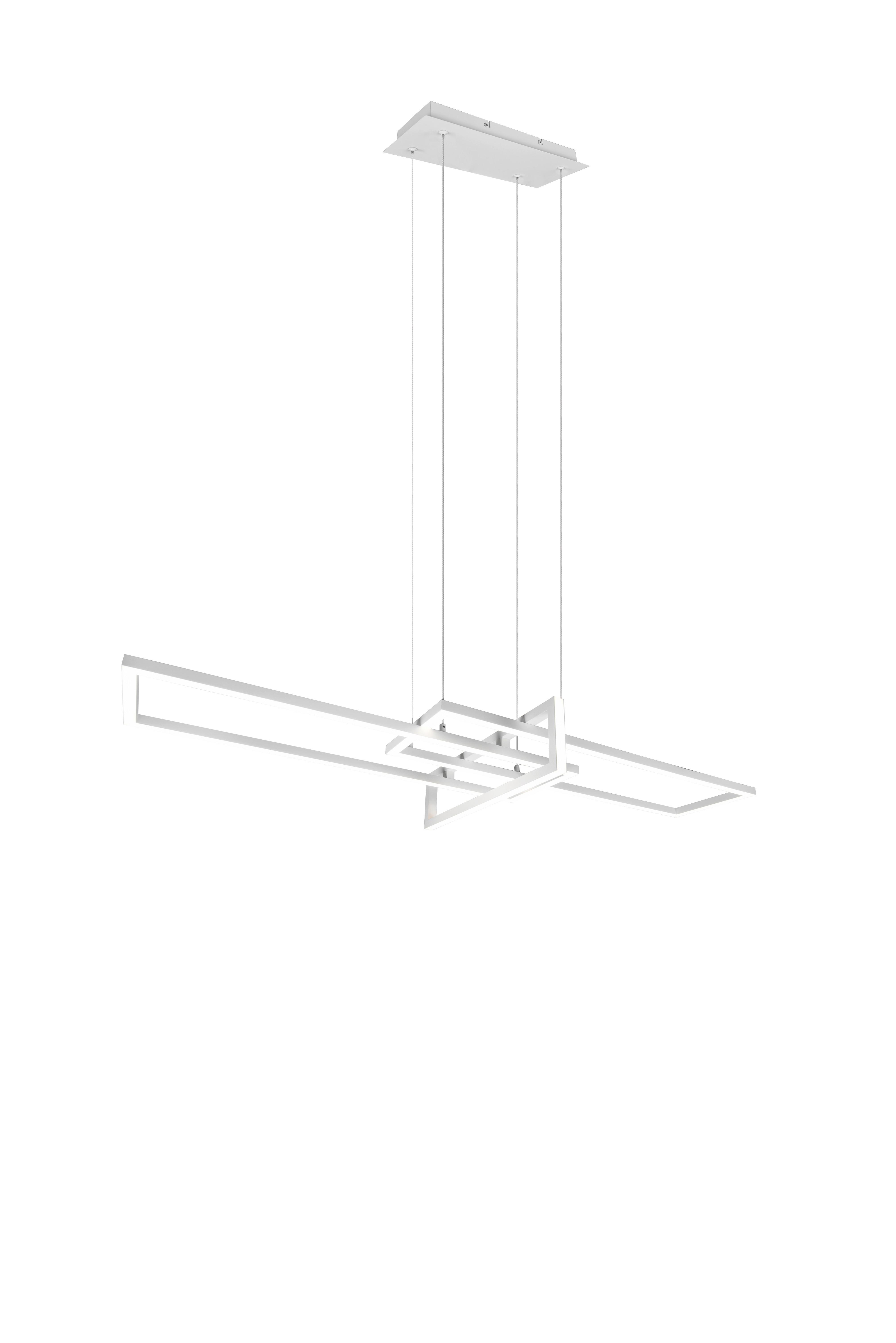 LED-Hängeleuchte Trio H: 150cm 3-Flammig, dimmbar - Weiß, Design, Metall (110/40/150cm) - Trio Leuchten