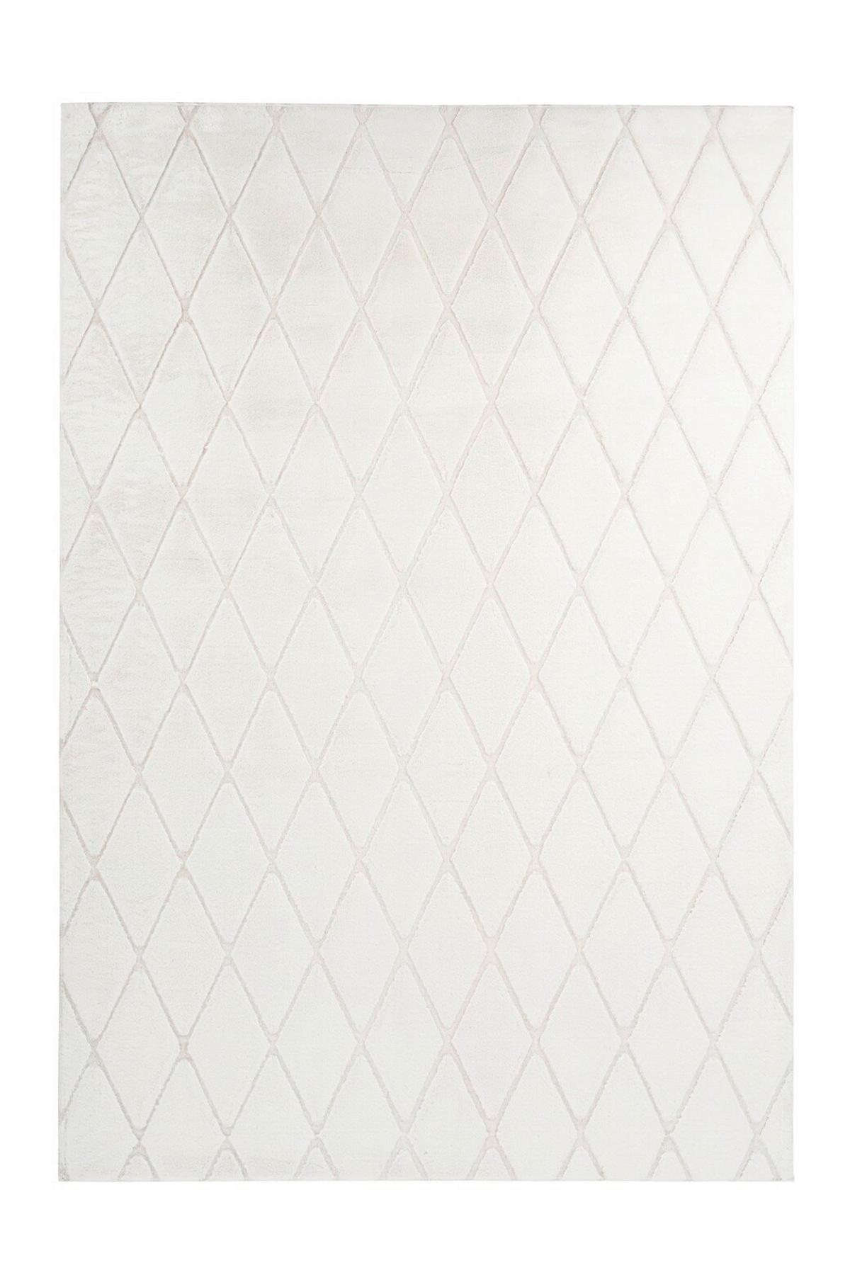 Teppich Creme, Weiß Vivica 225, BxL: 160x230 cm - Creme/Weiß, KONVENTIONELL, Textil (160/230cm)