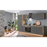 Küchenblock Artisan-Classic - Graphitfarben/Eiche Artisan, KONVENTIONELL, Holzwerkstoff (270cm) - Menke