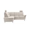 Ecksofa mit Stauraum Parole Beige Chenille - Chromfarben/Beige, KONVENTIONELL, Textil (184/231cm) - Livetastic