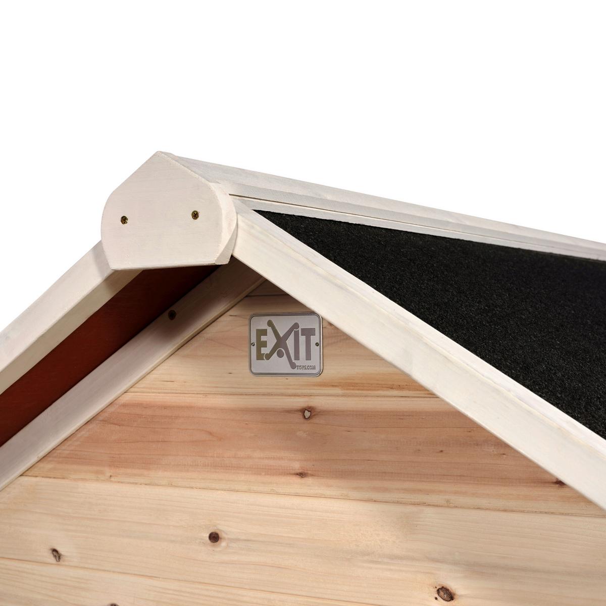 Stelzenhaus Mit Rutsche Naturfarben Exit Loft 500 - Limette/Naturfarben, KONVENTIONELL, Holz (329/190/253cm) - EXIT Toys