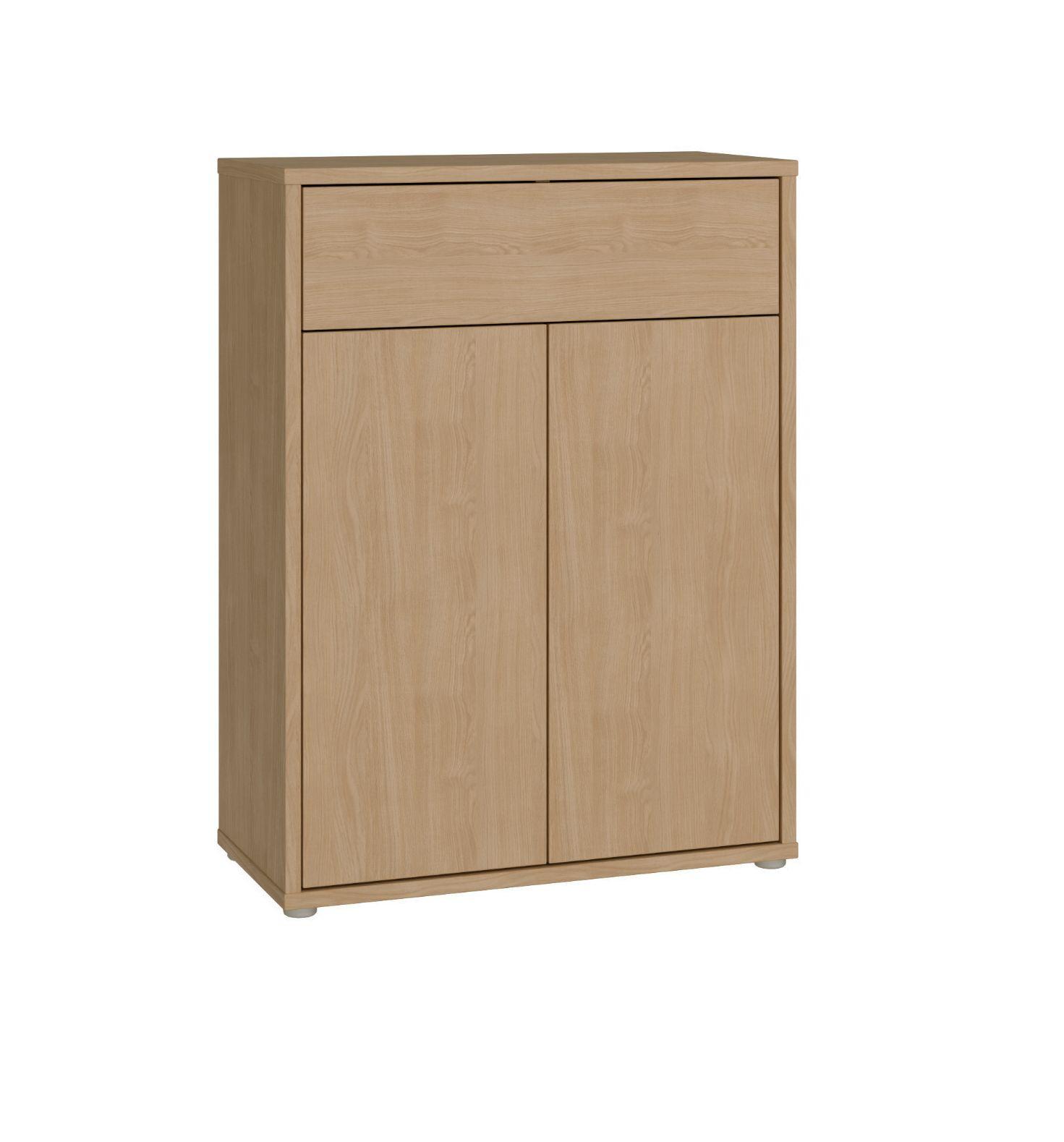 Komoda dekor dub Elegancia - Moderní (74,5/99,1/34,9cm)