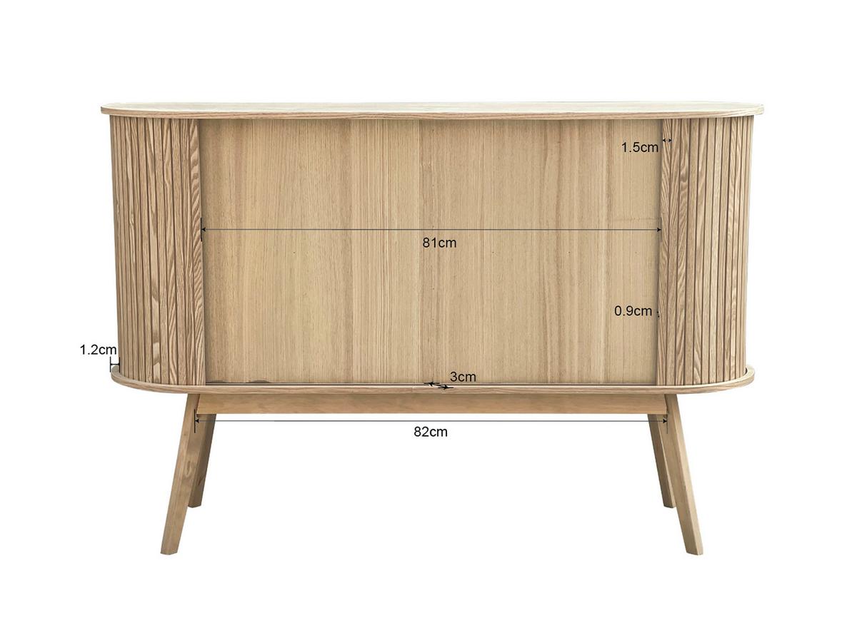 Komoda Skandy - prírodná farba, Modern, drevo/kompozitné drevo (120/80/35cm) - Premium Living
