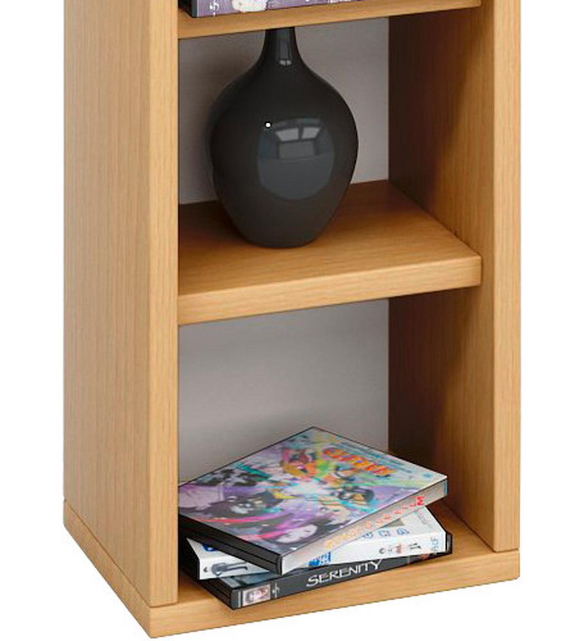 CD Regál Bigol buk - barvy buku, Konvenční, kompozitní dřevo (21/183/20cm) - MID.YOU