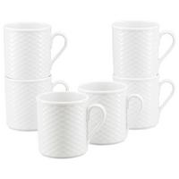 Kaffeebecherset Polo Porzellan, Weiß, 6-teilig - Weiß, Basics, Keramik (250ml) - Creatable