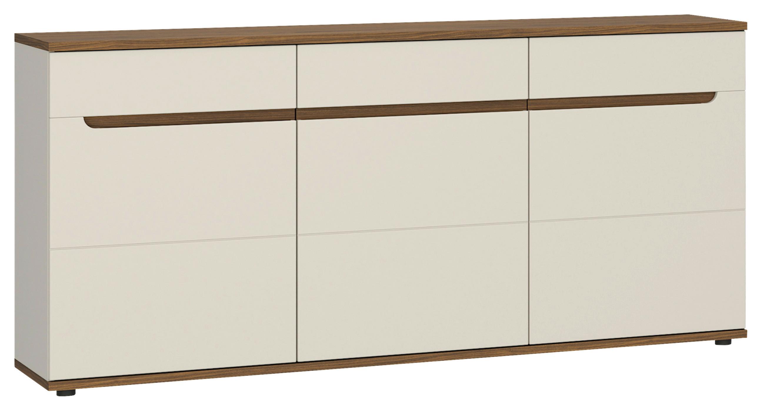 Sideboard Kansas Nussbaum/Kaschmir B: 180cm - Kaschmir/Nussbaumfarben, Basics, Holzwerkstoff (180/87/45cm) - Hom`in