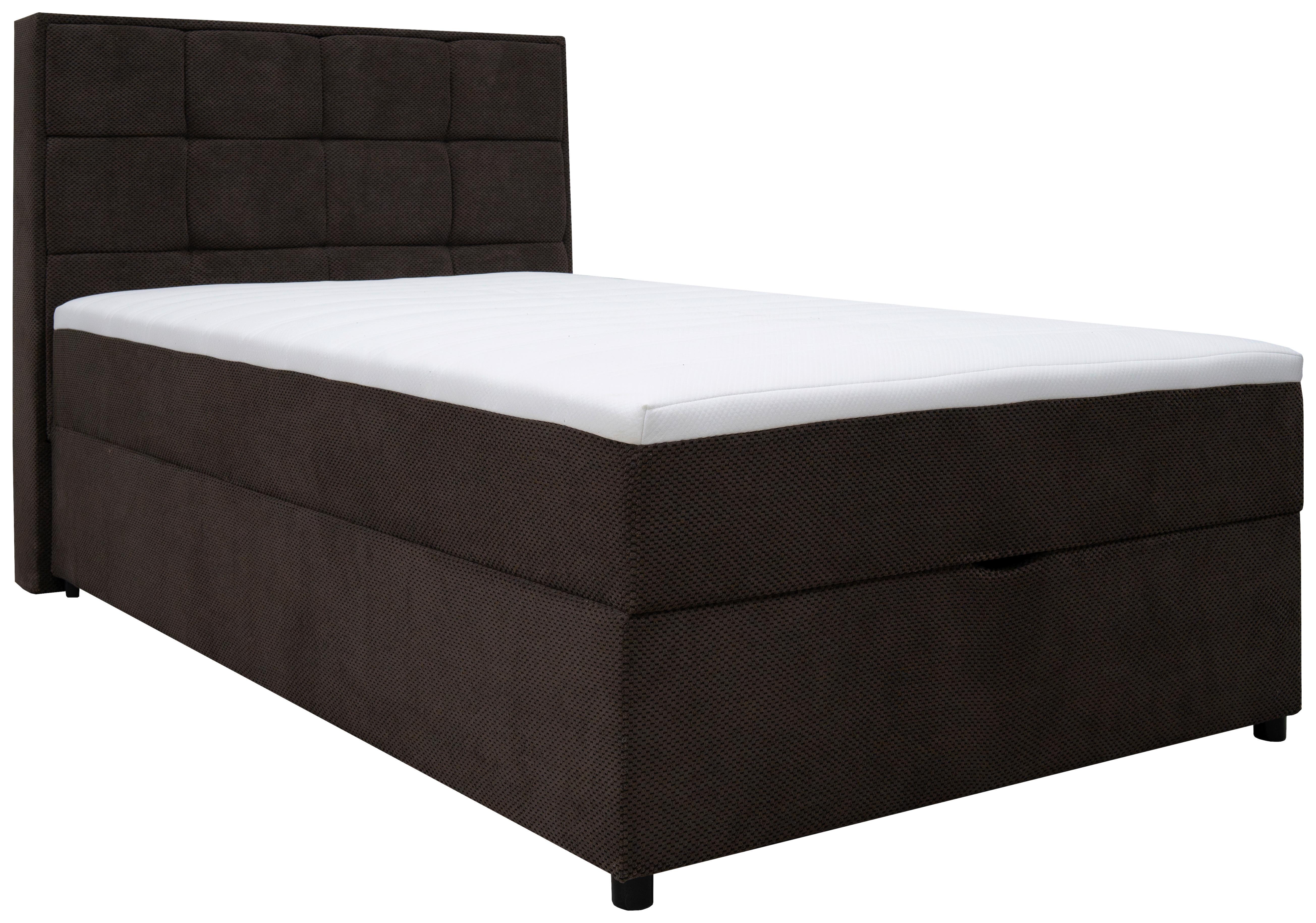 Boxbett mit Bettkasten Catania 120x200 cm Braun - Braun, MODERN, Holz/Holzwerkstoff (120/200cm) - MID.YOU