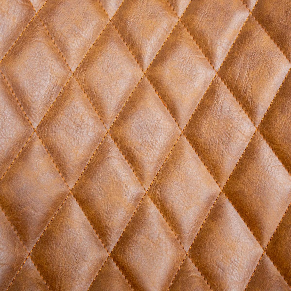 Barhocker-set Bowie - Cognac/Schwarz, KONVENTIONELL, Textil/Metall (50/102/55cm) - MID.YOU