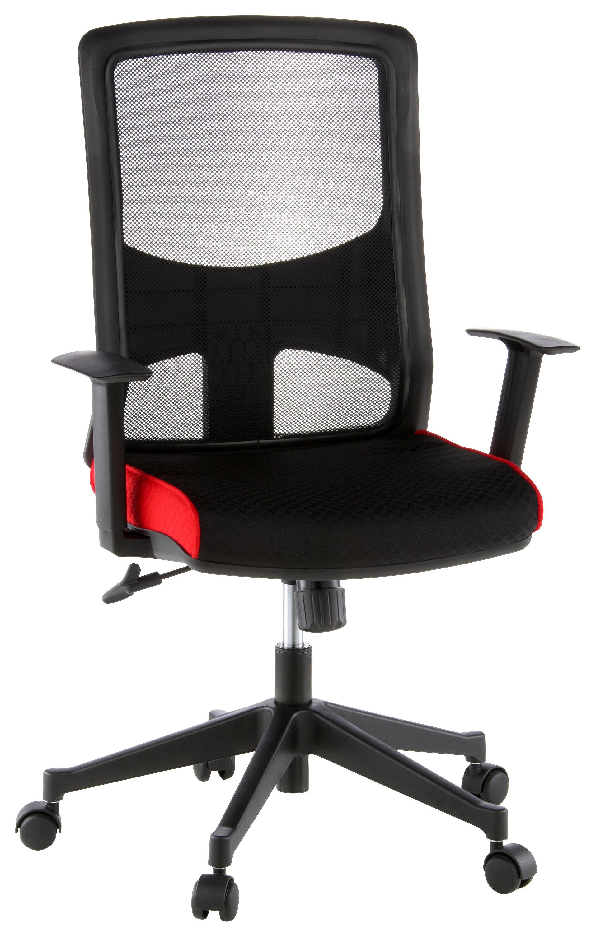 Drehstuhl Lavita Rot/Schwarz