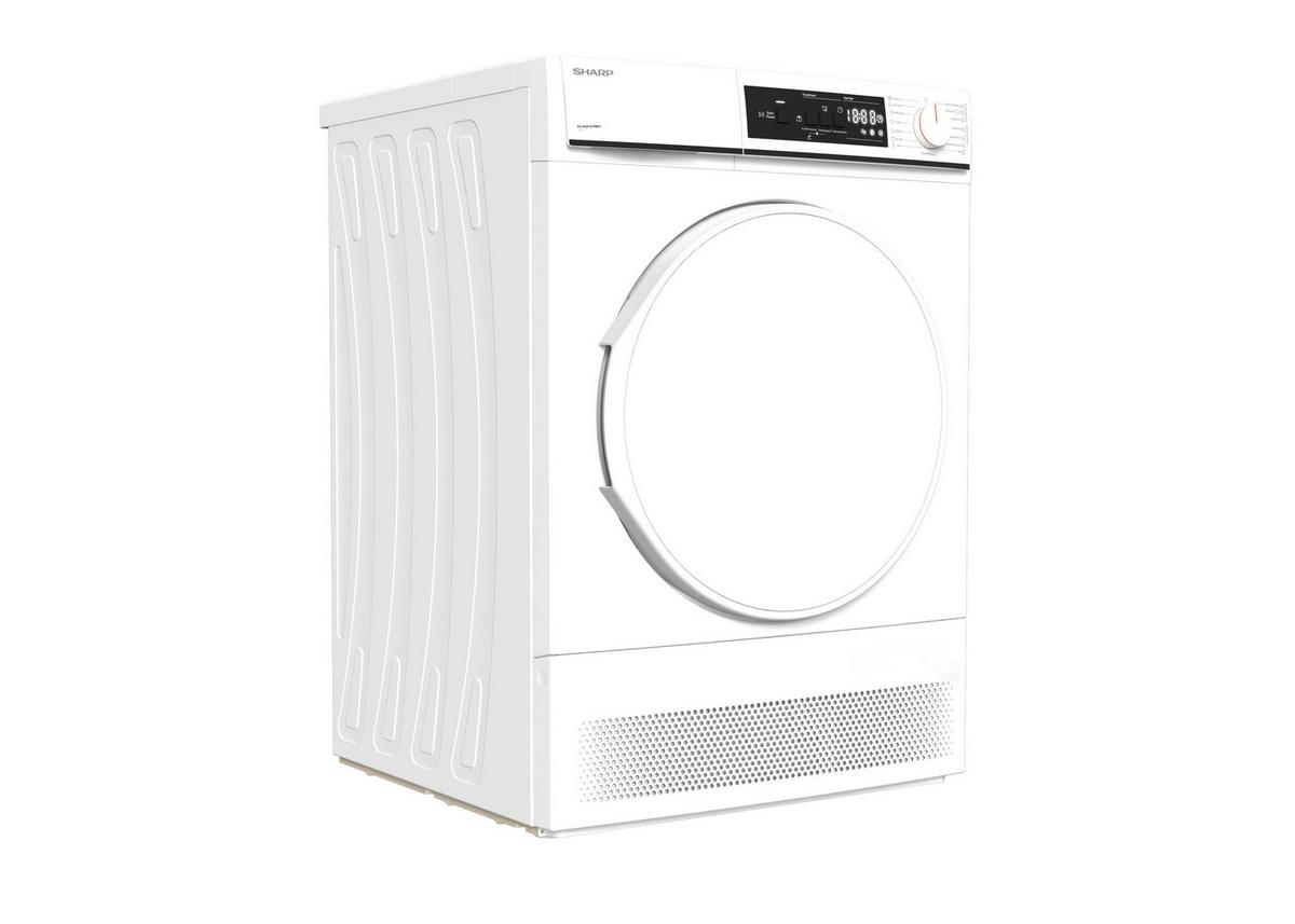 Trockner Kd-Nca7s7pw91-De - Weiß, Basics, Metall (59.6/84.5/52.3cm) - Sharp