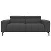 2-sitzer-sofa Cunelli Grau Webstoff - Schwarz/Grau, Design, Textil (208/79/104cm) - MID.YOU