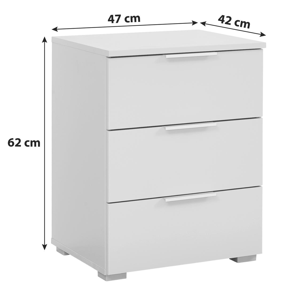 Nočný stolík Alabama Super ALABAMA-SUPER - šampanská/hliníková, Modern, kompozitné drevo (47/62/42cm)