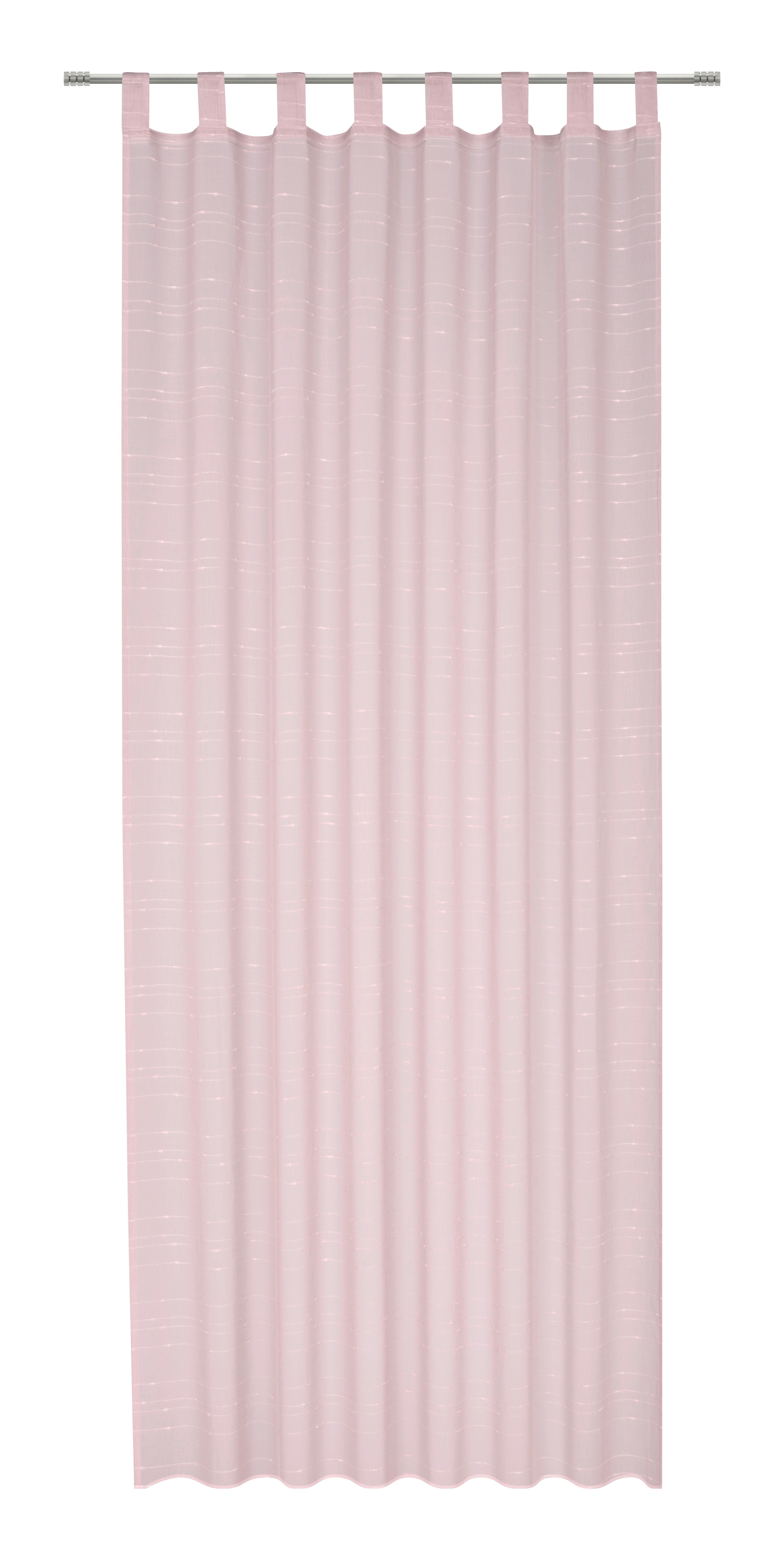 ZÁVĚS S POUTKY IDA - růžová, Konvenční, textil (135/245cm) - Based