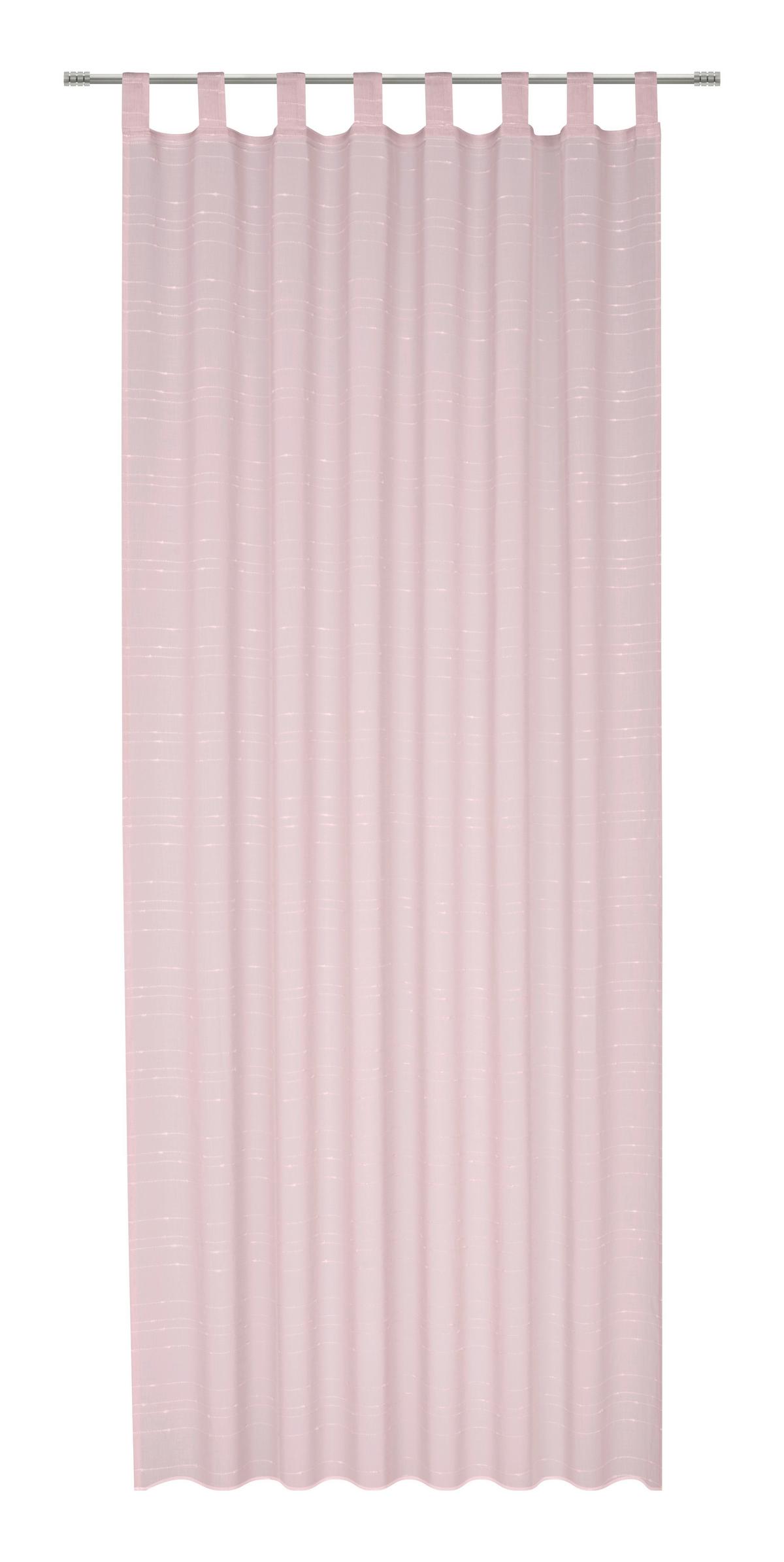ZÁVĚS S POUTKY IDA - růžová, Konvenční, textil (135/245cm) - Based