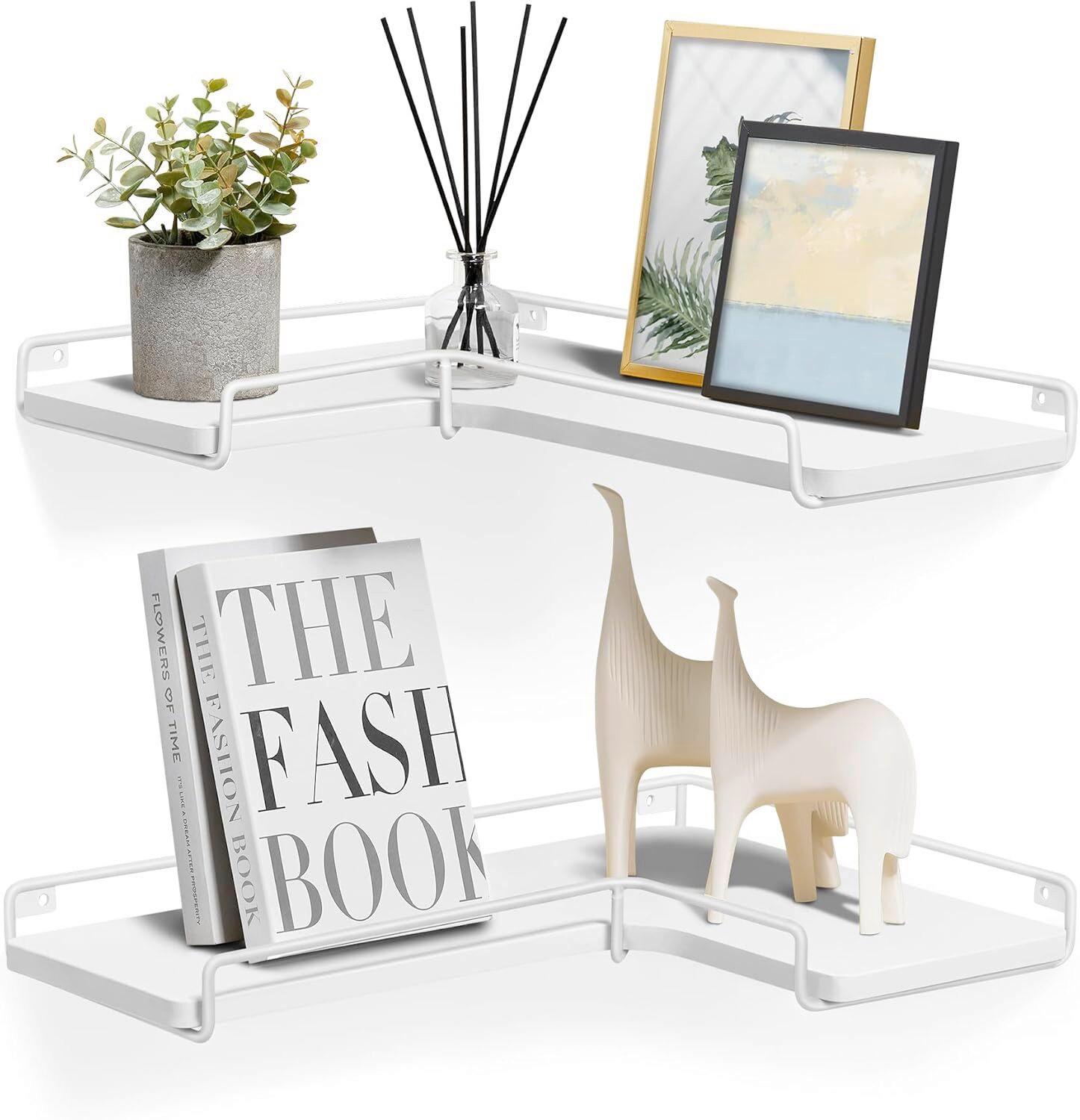 Eckregal Weiß B: 40 Cm - Weiß, Trend, Holzwerkstoff/Metall (40/4/29cm) - MID.YOU