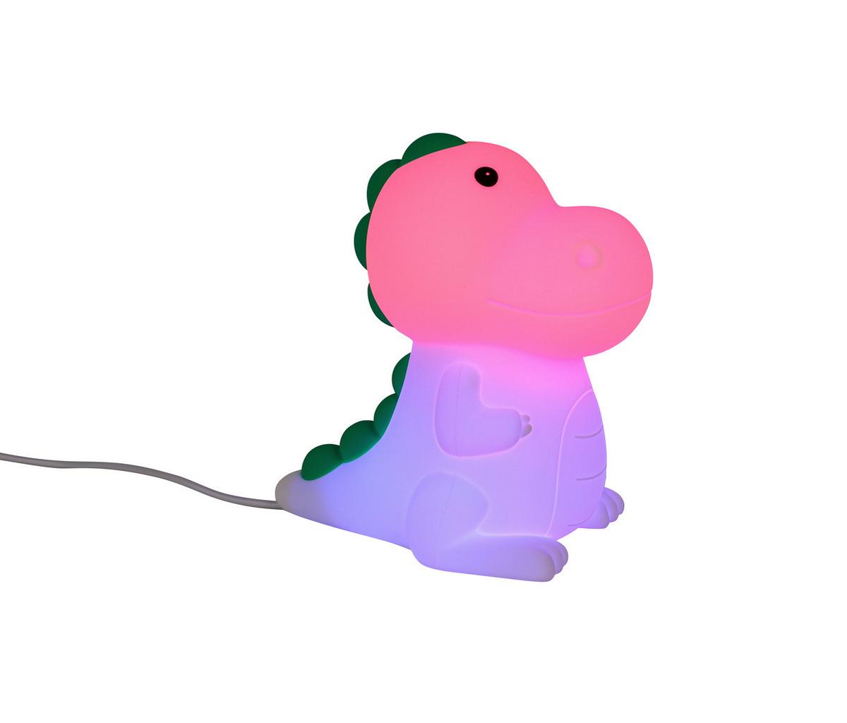 NOČNÍ SVĚTLO DINO - bílá, Moderní, plast (8,5/13,8/13,5cm) - Mömax