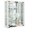 Hängevitrine Udina B: 60 Cm Weiß Glaseinsatz - Schwarz/Weiß, MODERN, Glas/Holz (60/80/25cm) - MID.YOU