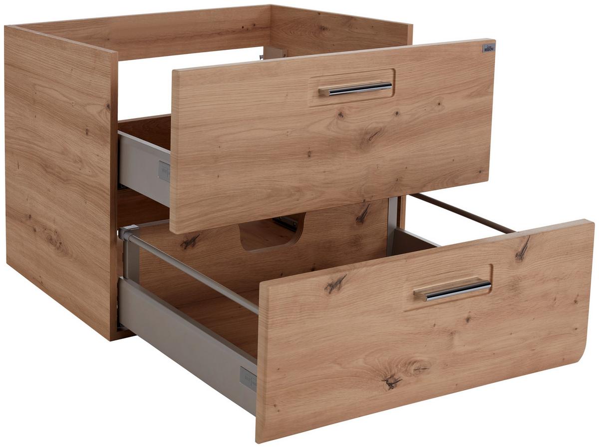 Waschbeckenunterschrank Mit Soft-Close Avensis, B: 75 Cm - Eichefarben, MODERN, Holzwerkstoff (75/53/45cm) - Luca Bessoni