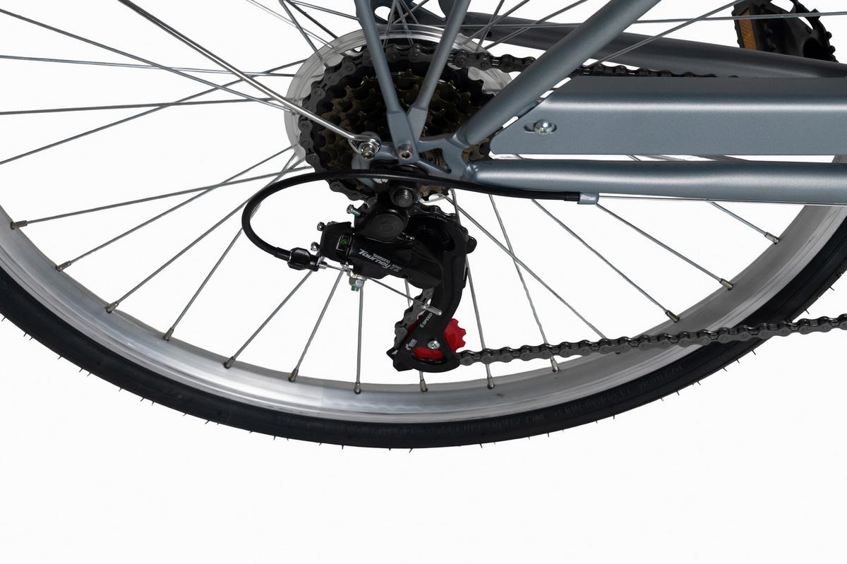 Citybike 26'' mit Korb DaCapo Cantaloupe grau - Grau, LIFESTYLE, Metall (25/140cm)