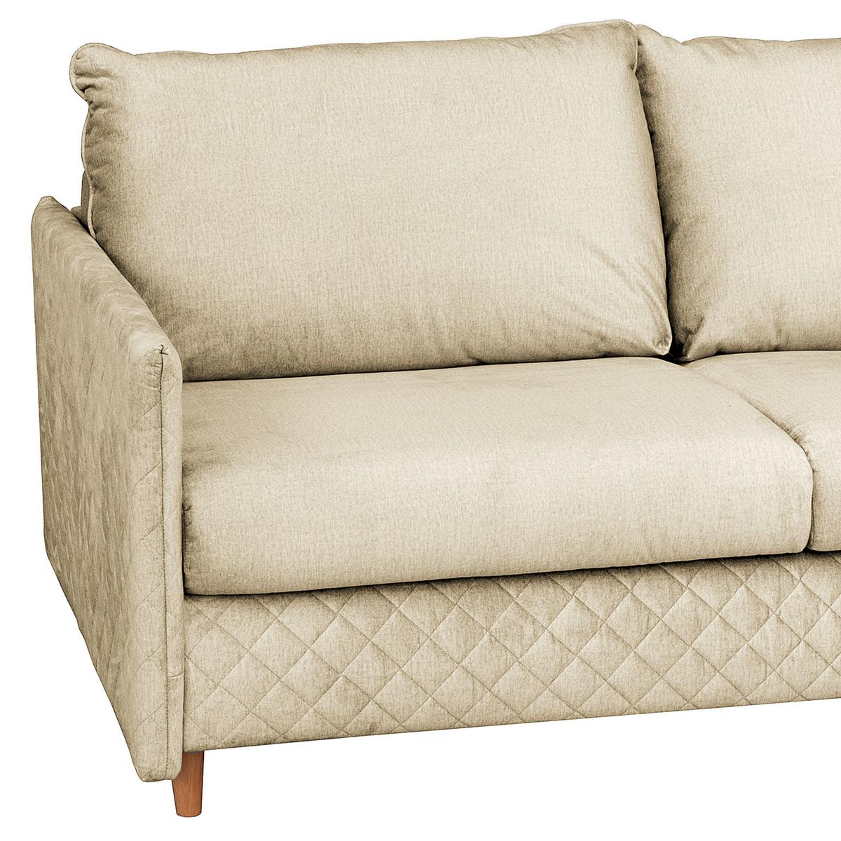 Schlafsofa Sana Beige B: 175 cm - Beige/Naturfarben, Design, Textil (175/95/103cm) - Livetastic