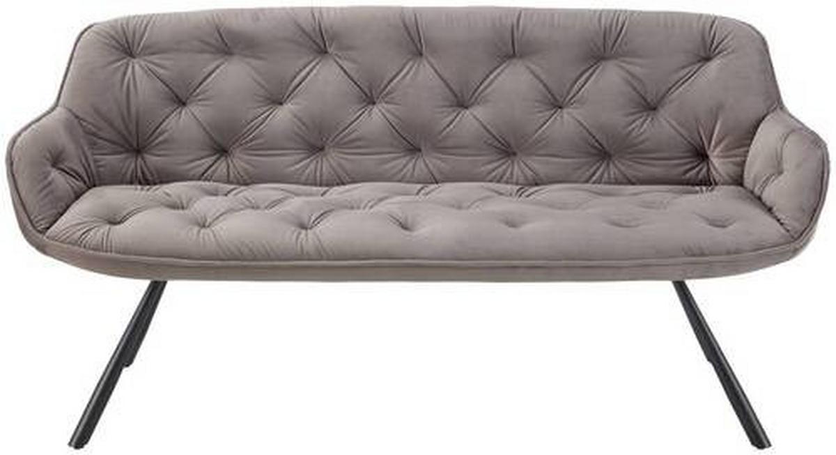 SEDACÍ LAVICE EILEEN - šedá/černá, Moderní, kov/textil (171/88/65cm) - Premium Living