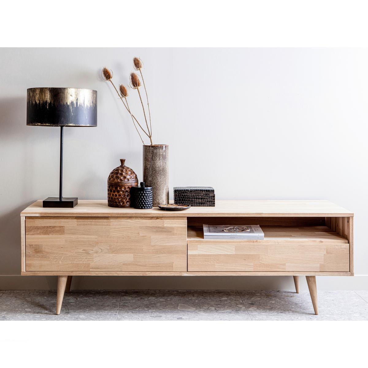 LOWBOARD Tygo Eichefarben B: 150cm - Eichefarben, Design, Holz (150/47/44cm) - Livetastic