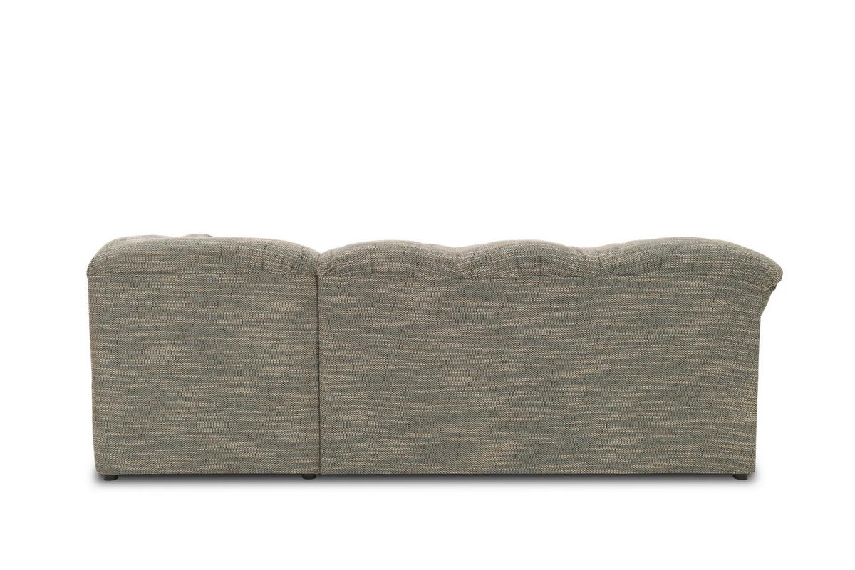 Ecksofa Papenburg Rücken Echt Grau/weiß - Schwarz/Weiß, KONVENTIONELL, Textil (243/180cm) - MID.YOU