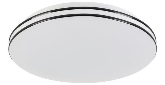 LED-Deckenleuchte Fritzi Ø 30 cm - Schwarz/Weiß, MODERN, Kunststoff/Metall (30/6,5cm) - Luca Bessoni