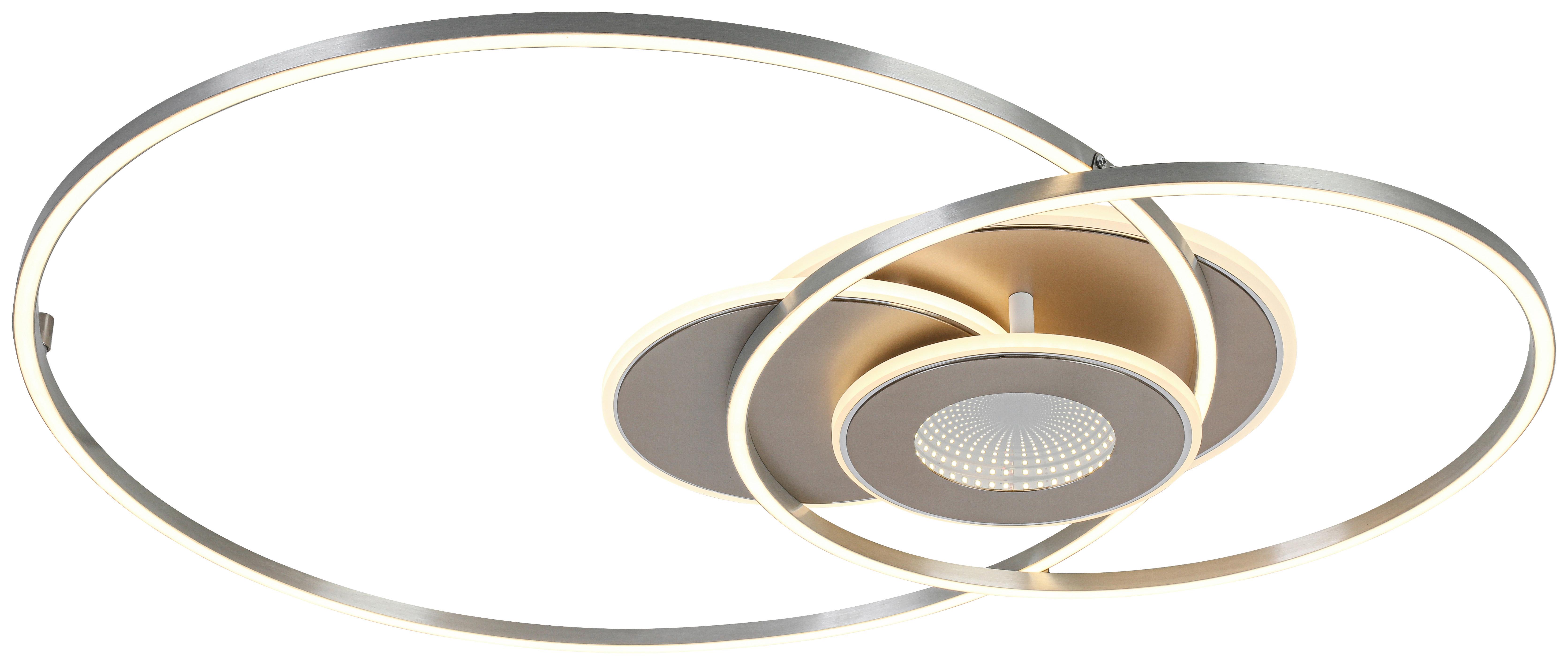 LED-Deckenleuchte Celine - Chromfarben/Champagner, Basics, Kunststoff/Metall (65/83/7cm) - Luca Bessoni