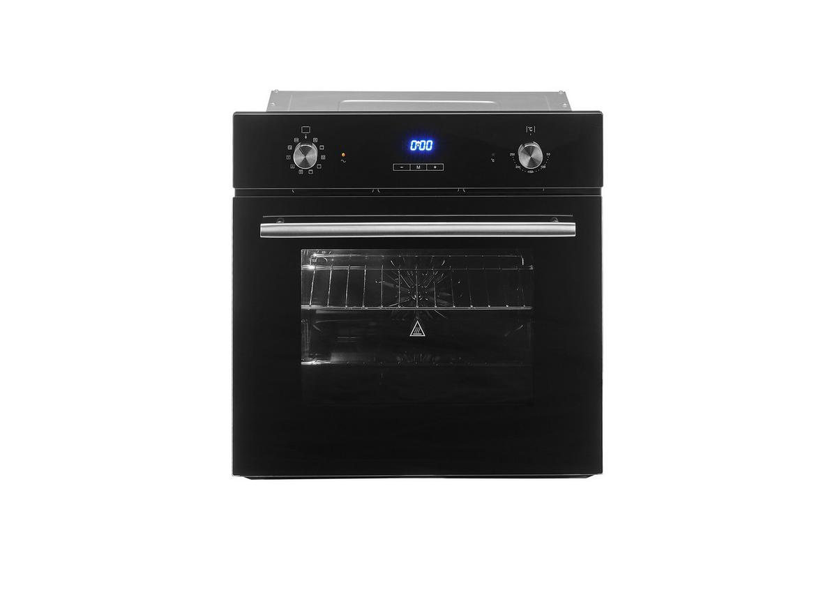 Küchenblock Berlin Schwarz/Eiche Dekor B: 260 cm - Schwarz/Eiche Artisan, Design, Holzwerkstoff (260cm) - MID.YOU