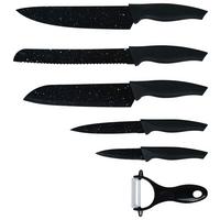 Messerset Silvio - Schwarz, KONVENTIONELL, Metall - Luca Bessoni