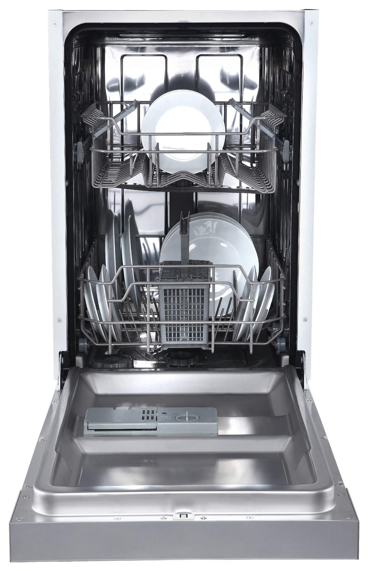 Geschirrspüler Respekta Katha - Weiß/Grau, Trend, Kunststoff/Metall (44/81,5/57cm) - Respekta