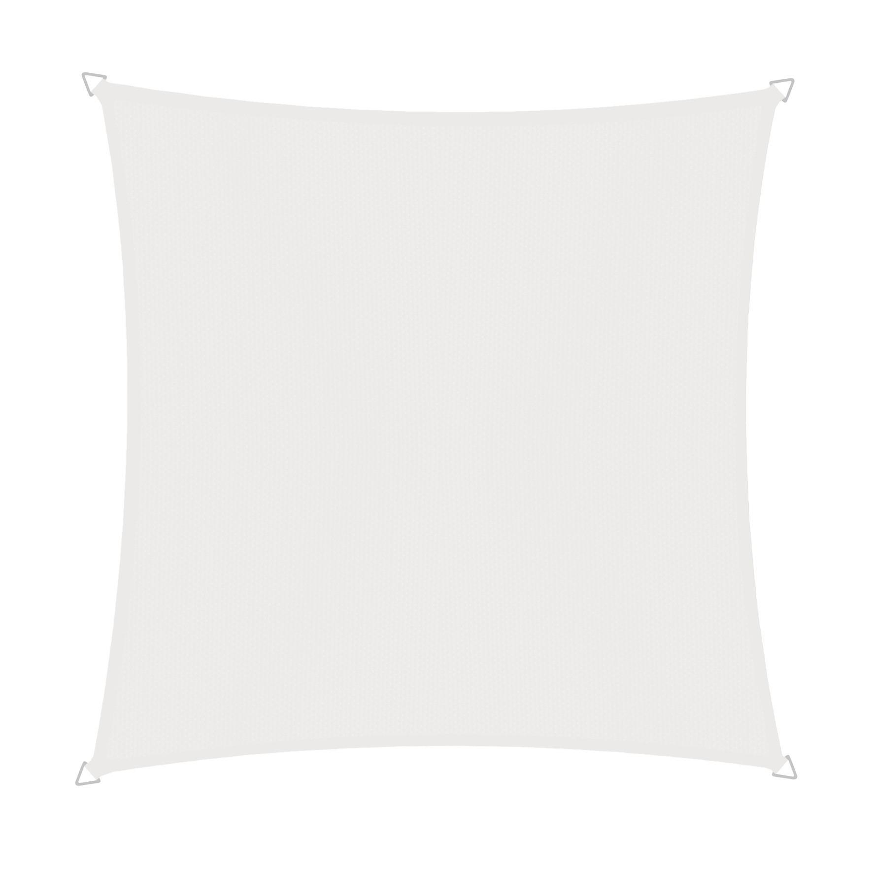 Sonnensegel Quadrat 4x4 m Cannes QU - Weiß, Basics, Kunststoff (400/400cm) - Windhager