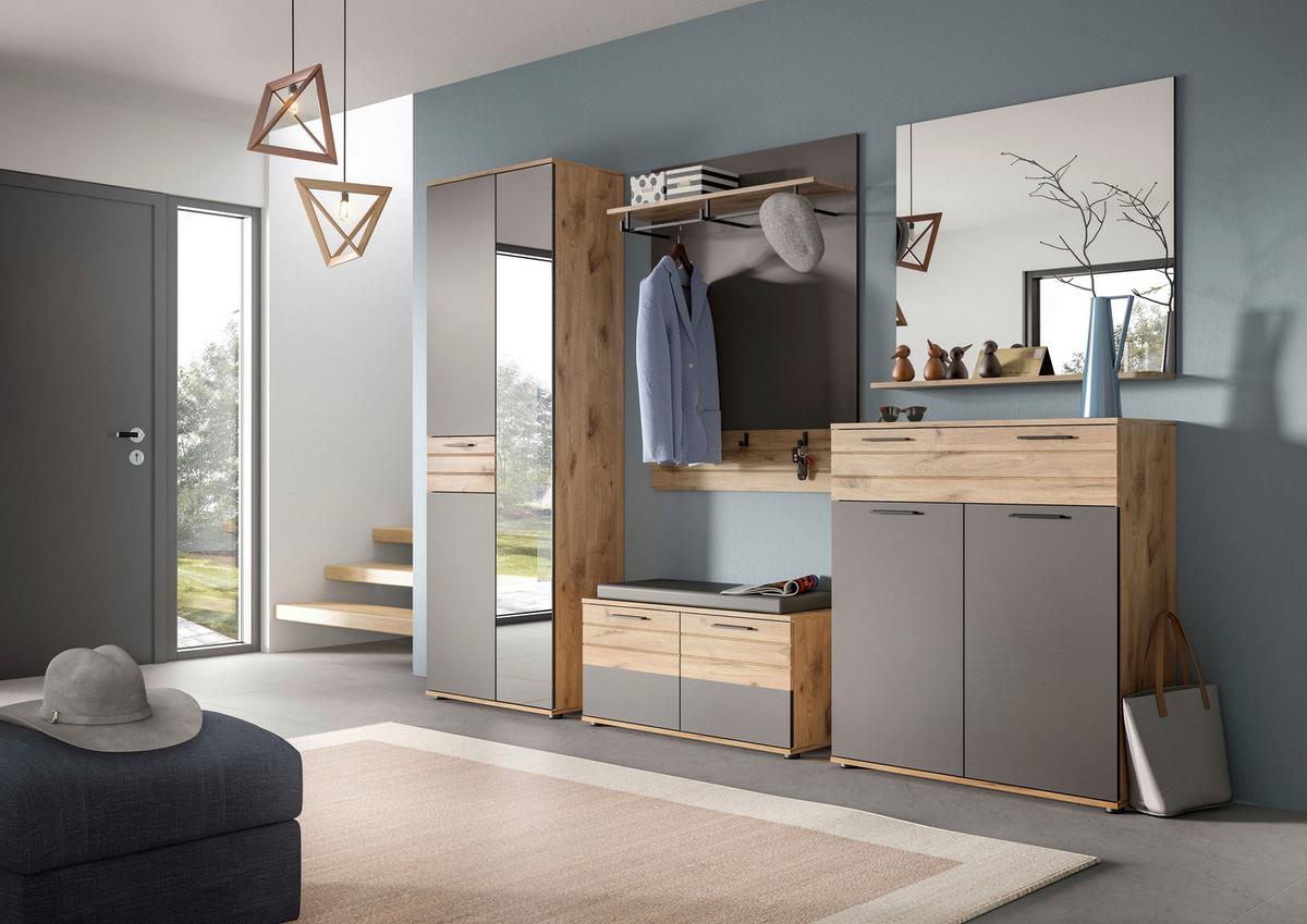 Mason B: 280 cm Nox Oak 5-teilig - Holzwerkstoff (280/200/38cm) - MID.YOU