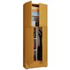 Mehrzweckschrank Lona XXL Buche Dekor BxH: 70x200 cm - Buchefarben/Schwarz, MODERN, Holzwerkstoff (70/200/39cm) - MID.YOU