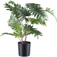 Kunstpflanze H: 50 cm - Schwarz/Braun, Design, Kunststoff (50cm) - P & B