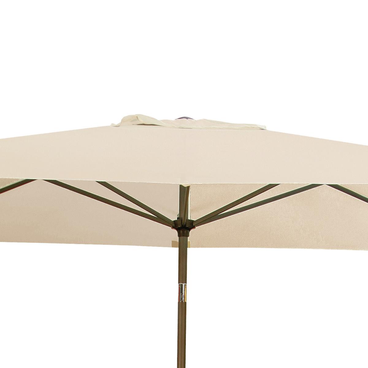 Sonnenschirm B/H/T: 250x257x200 cm Naturfarben - Alufarben/Naturfarben, MODERN, Textil/Metall (250/257/200cm) - Doppler
