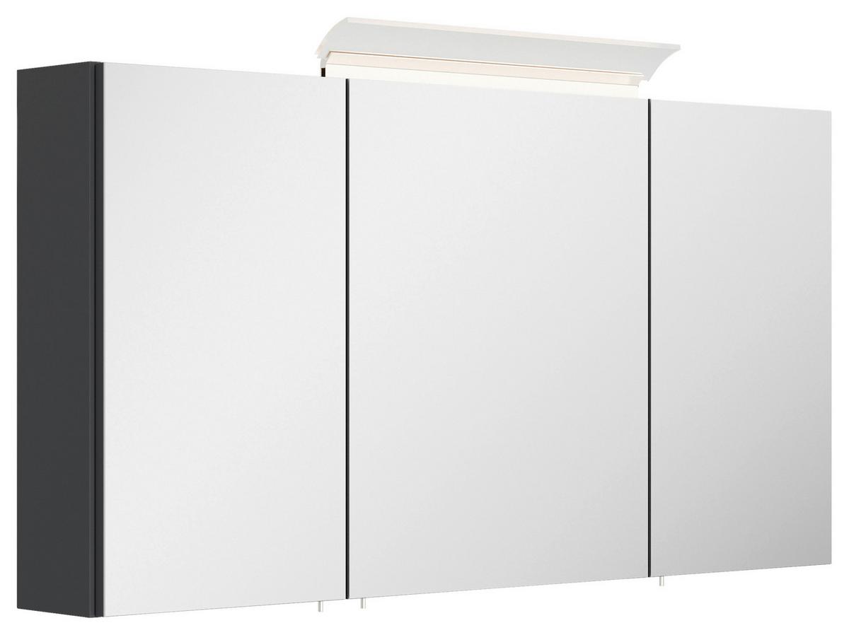 BADEZIMMER Limes, Graphitfarben B:100 cm - Graphitfarben/Weiß, Basics, Keramik/Holzwerkstoff (100cm) - MID.YOU