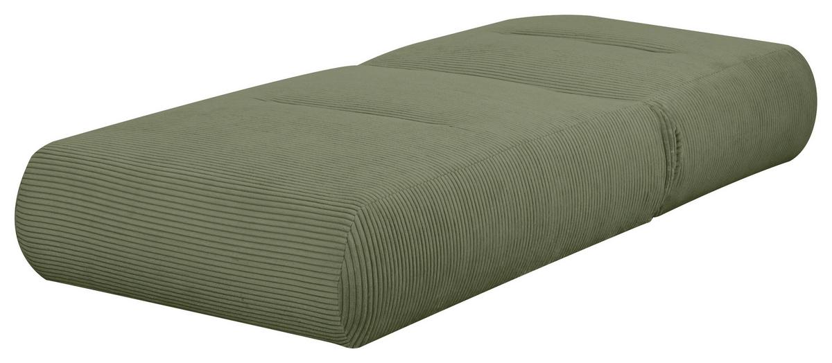 Schlafsessel Luna Olivgrün B: 80 Cm - Olivgrün, Design, Textil (81/88/160cm) - Livetastic