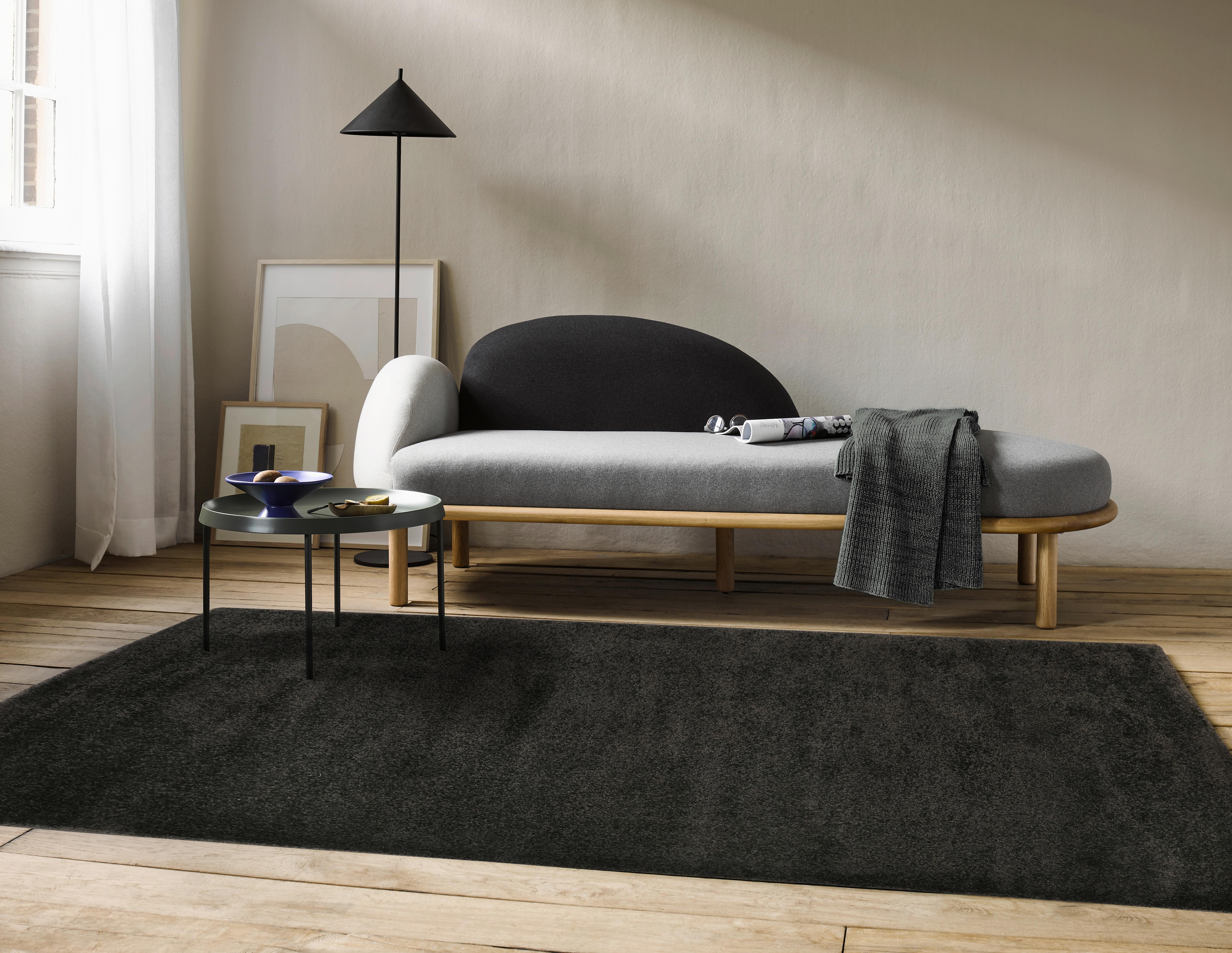 Webteppich Anthrazit California Bxl: 160x225 Cm - Anthrazit, KONVENTIONELL, Textil (160/225cm) - Esprit